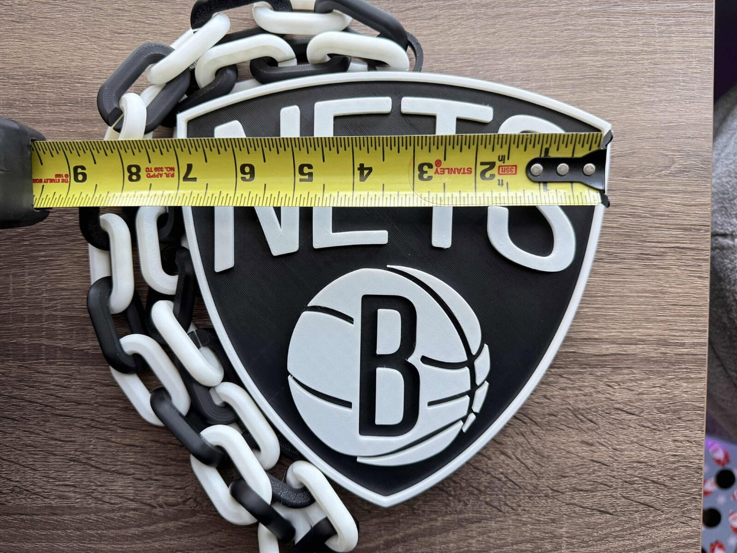 Brooklyn Nets Oversized Necklace, Pendant