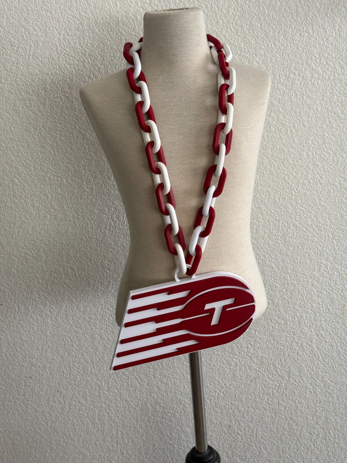 Toronto Tempo Oversized Necklace, Hype Turnover Chain WNBA Handmade 3D Printed