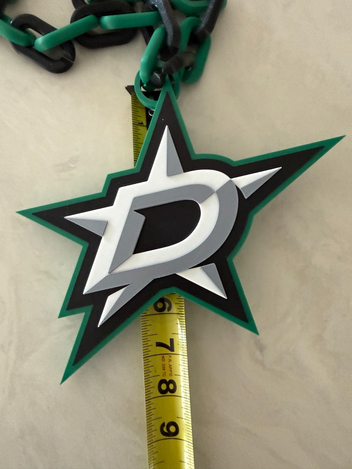 Dallas Stars Oversized Necklace, Chain Logo Pendant,A Little Less For A Lot More