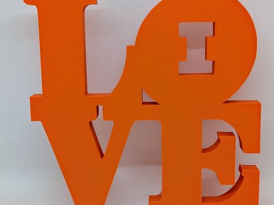 University Of Illinois Fighting Illini Love Park 3D Printed Wall Sign
