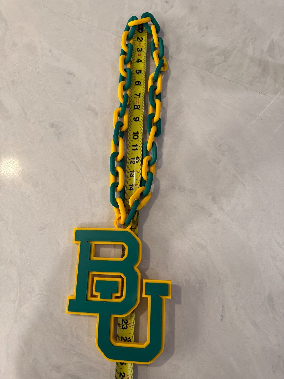 Baylor Bears Oversized Hype Chain - 3D Printed NCAA Fan Necklace - Sic 'Em Gear