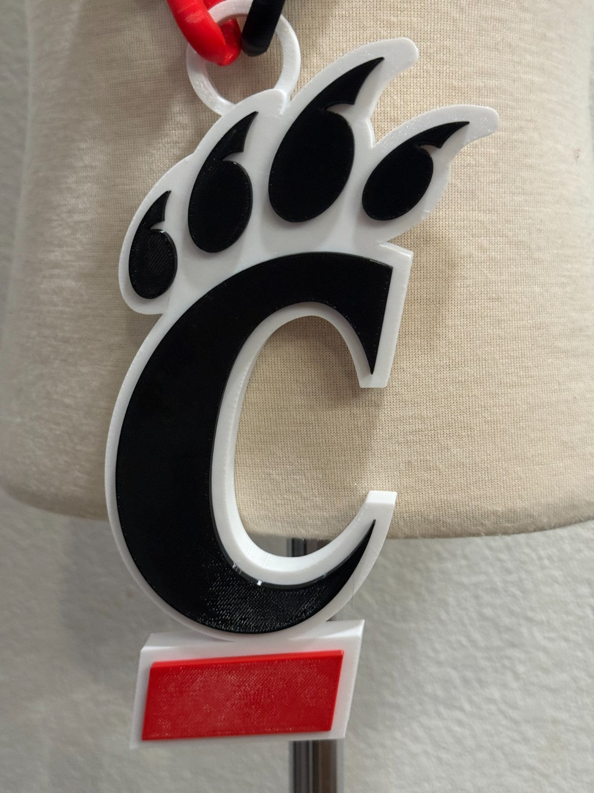 Cincinnati Bearcats Oversized Logo Pendant Necklace & Chain