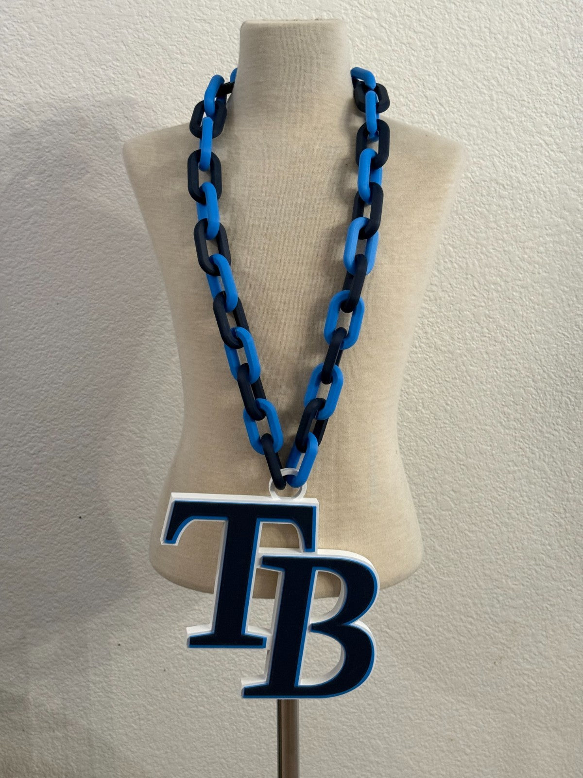 Tampa Bay Rays Oversized Necklace Turnover Chain HandMade 3D Printed