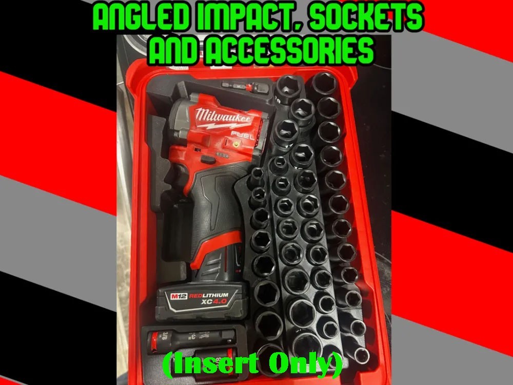 Milwaukee M12 FUEL Stubby 3/8 in Impact Wrench Socket Set PACKOUT Insert Only