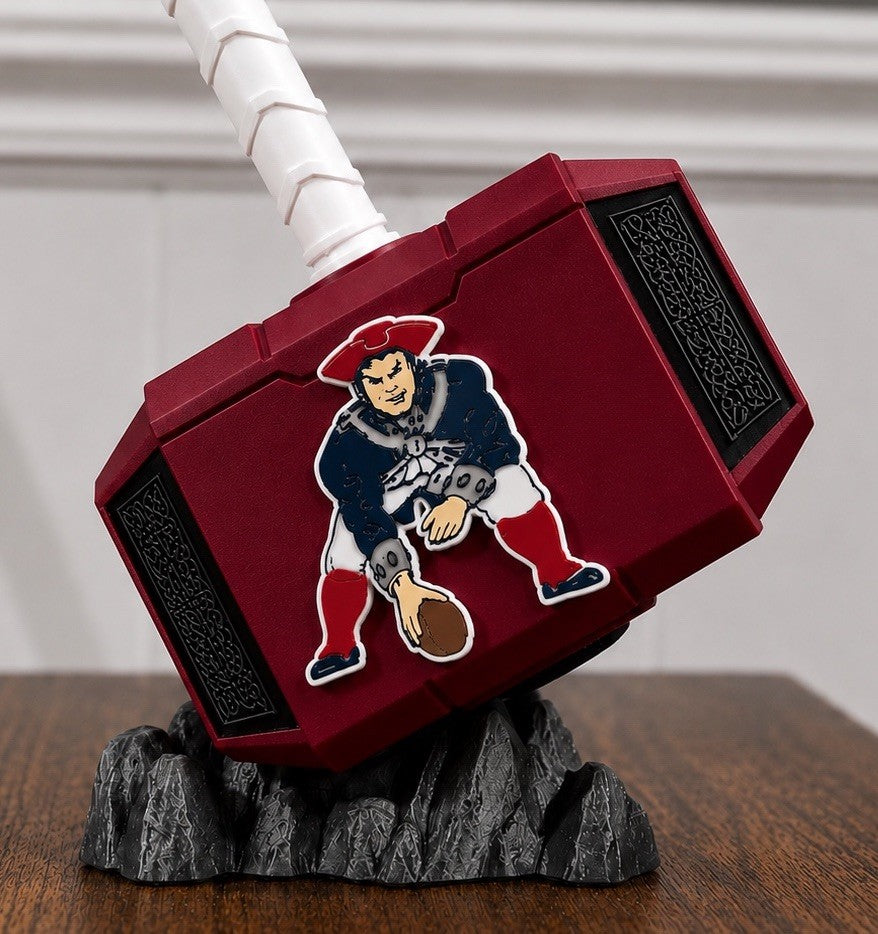 New England Patriots Pat Throwback 13”  Thor Hammer Decoration NFL Gift Man Cave