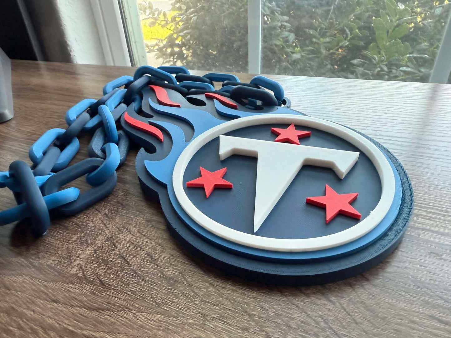 Tennessee Titans Oversized Necklace, Pendant Chain