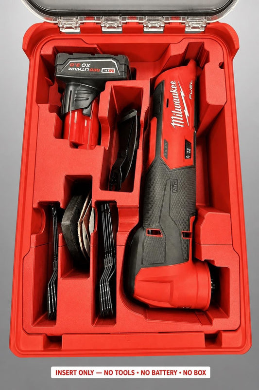 Milwaukee Packout Insert for M12 Oscillating Multi-Tool | 3D Printed