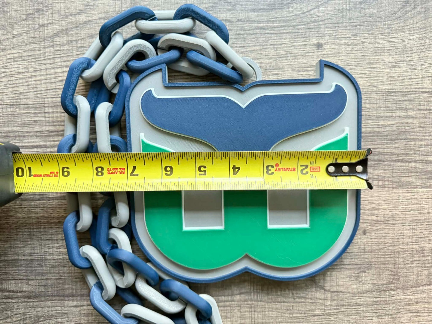 Hartford Whalers Oversized Necklace, Hype Chain [Made To Order]