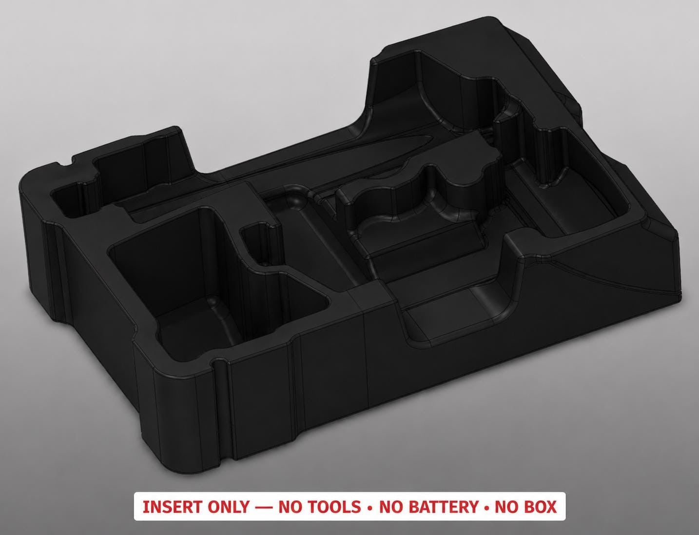 Milwaukee Packout Insert for M12 Right Angle + Straight Die Grinder