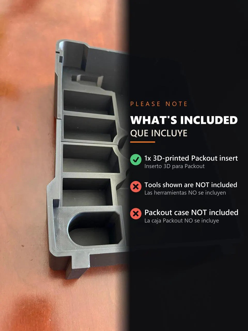 3D Printed Packout Insert For M12 Rivet Gun With Stem Catch And 8 Rivet Bins