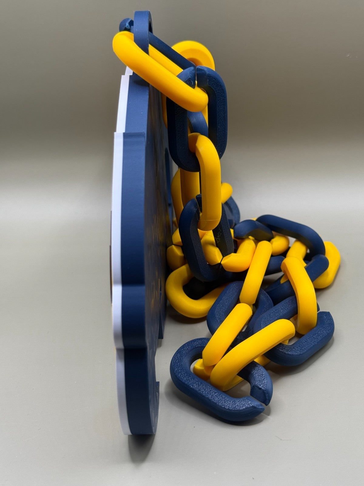 Kent State Golden Flashes Hype Logo Oversized Necklace Chain HandMade 3D Printed