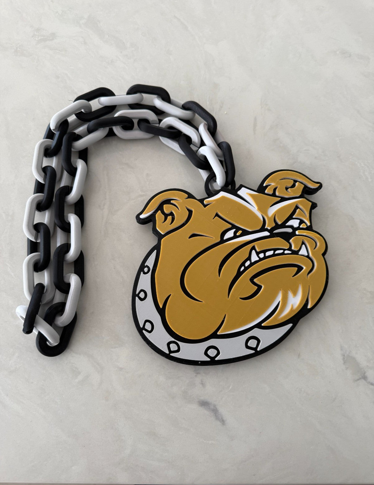 Bryant Bulldogs Oversized Necklace, Turnover Hype Chain HandMade 3D Printed