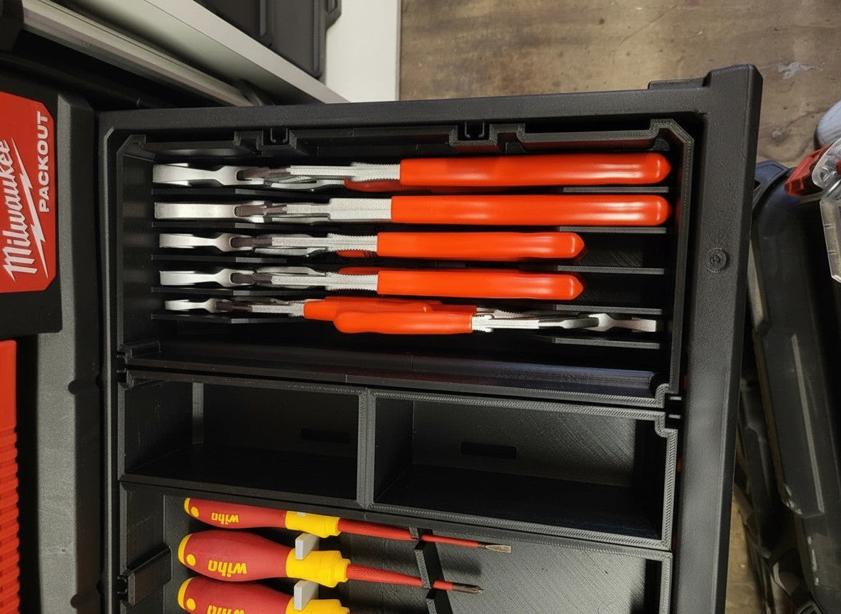 Milwaukee PACKOUT Drawer Insert – Gland Pliers Organizer (Insert Only)