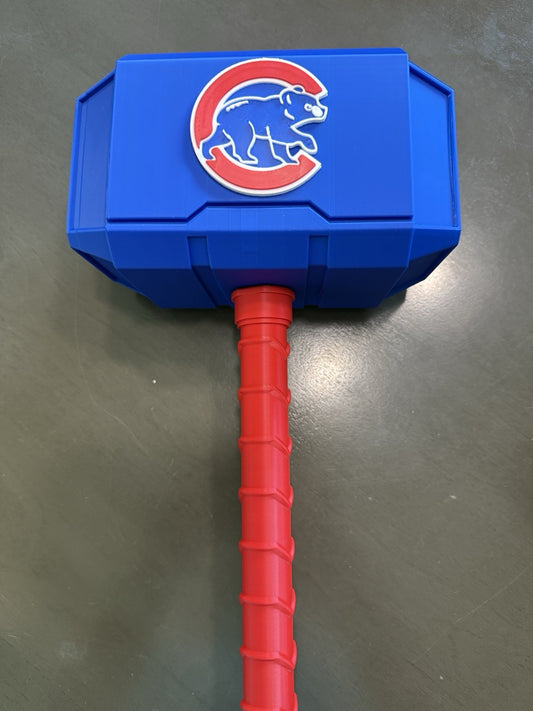 Chicago Cubs Mjolnir Thor's Hammer - 3D Printed Fan Art Free Shipping USA Only