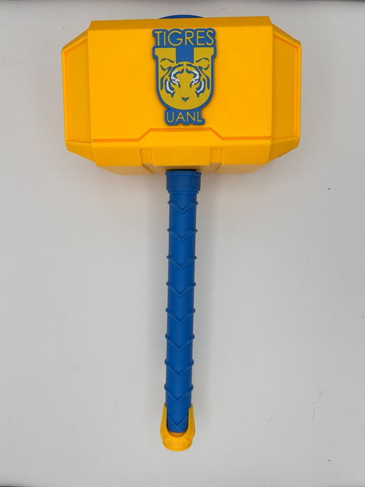 Soccer Tigers Uanl Soccer themed Mjolnir Thor's Hammer BASE NOT INCLUDED
