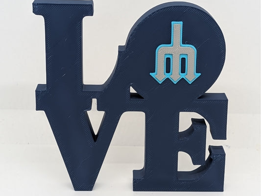 MLB Seattle Mariners Love Park Sign for Mancave 3D Printed Wall Sign