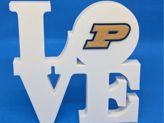 Purdue Boilermakers Love Park Sign 3D Printed Wall Sign