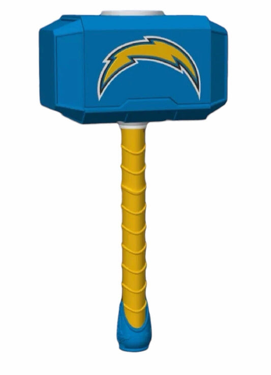 Chargers Football Themed Mjolnir Thor's Hammer