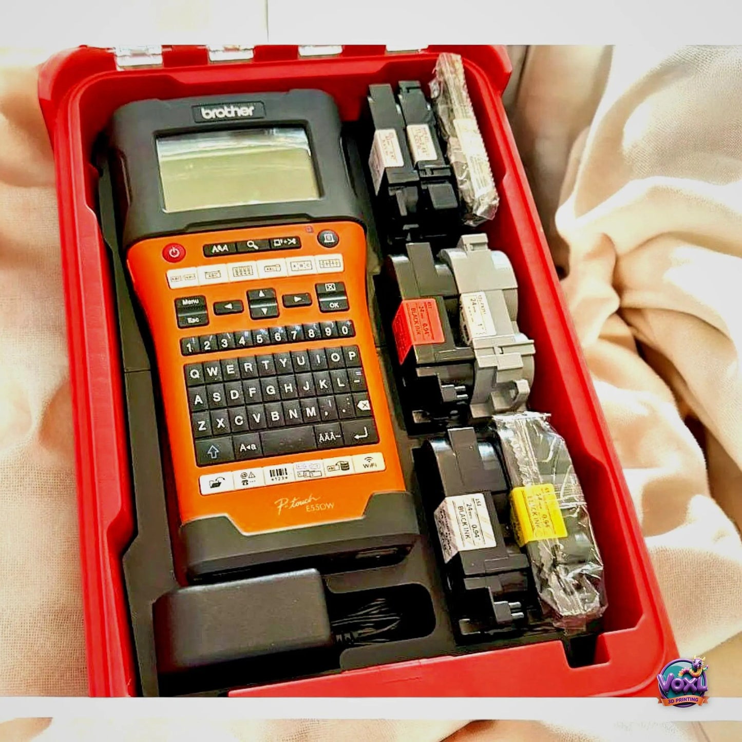 3D Printed Packout Insert For Brother E550W Label Maker – PETG Tool Organizer