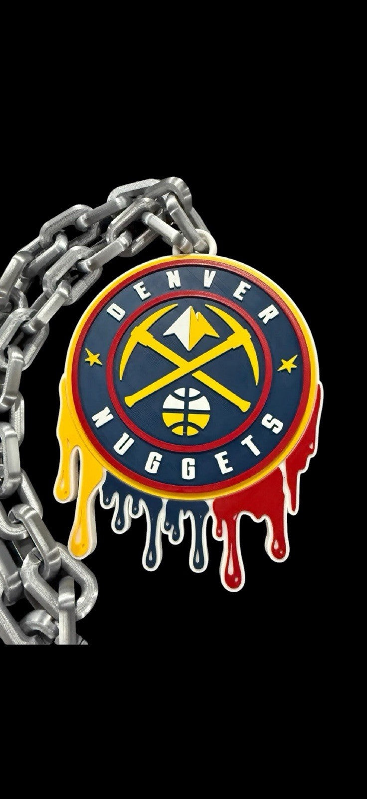 Denver Nuggets Logo Dripping Pendant
