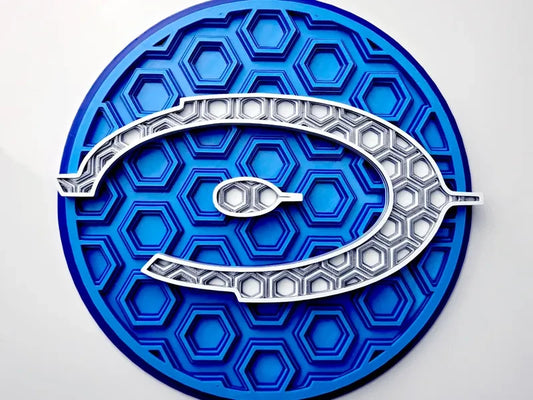 Halo Wall Art Or Display 3D printed Dimensional Mosaic