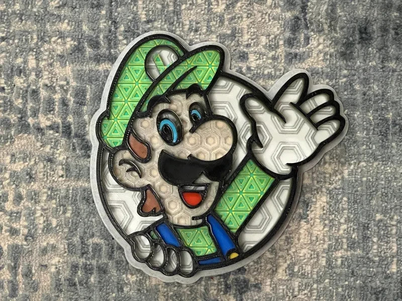 Mario Brothers Characters Wall Art Or Display 3D printed Dimensional Mosaic