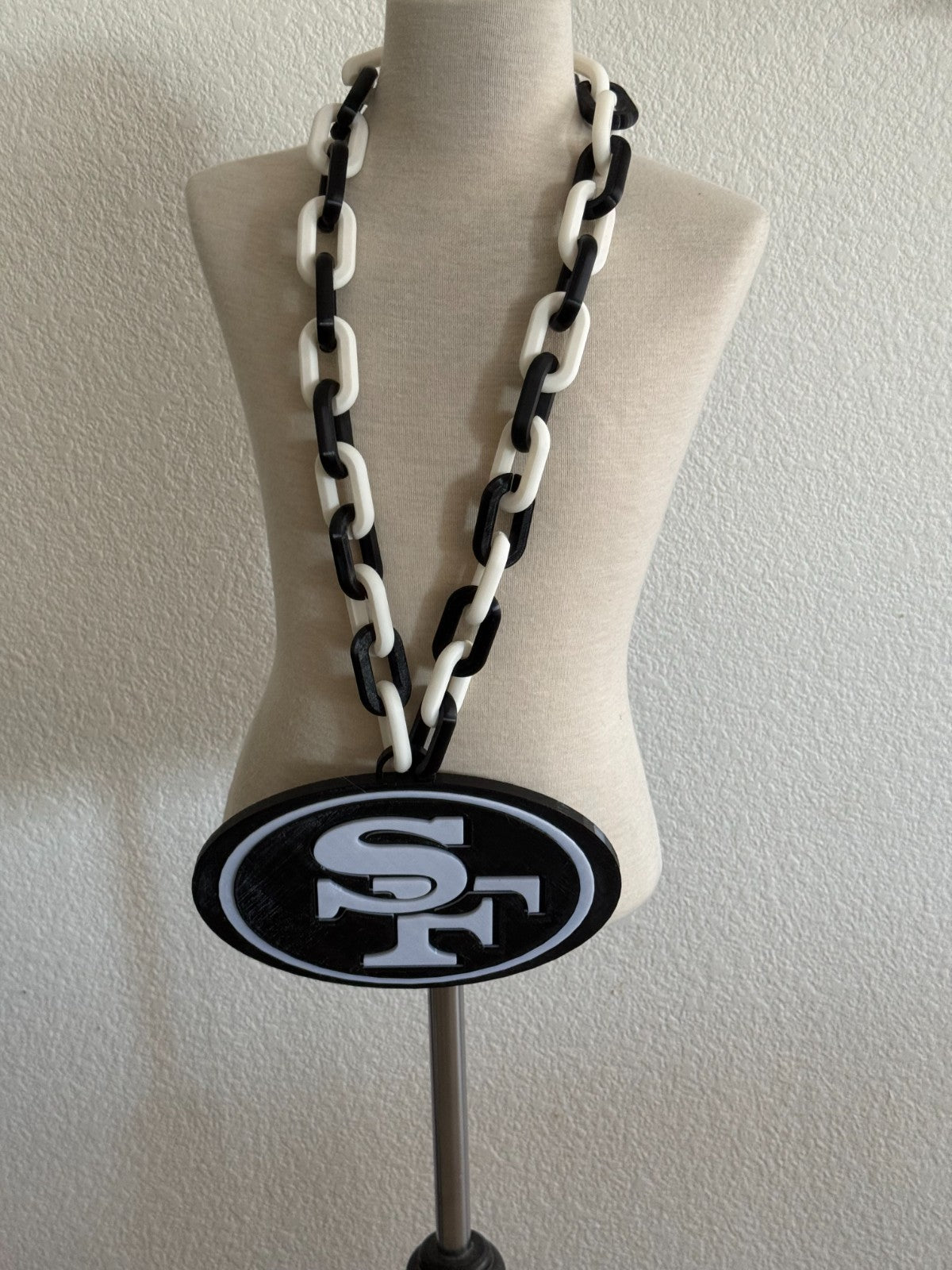 San Francisco 49'ers Logo Hype Turnover Chain Blackout Edition Handmade