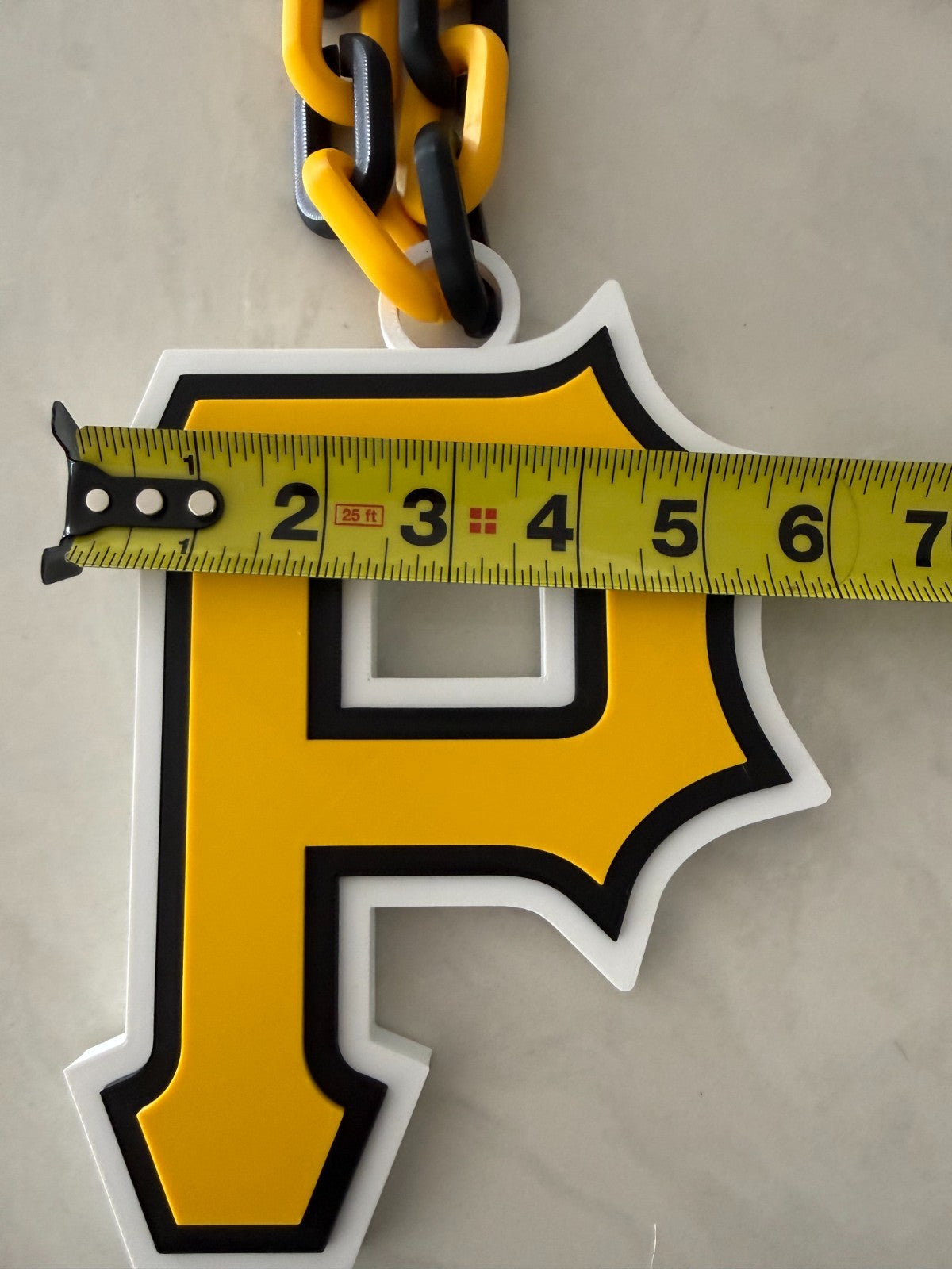 Pittsburgh Pirates Oversized Necklace Pendant Handmade 3D Printed