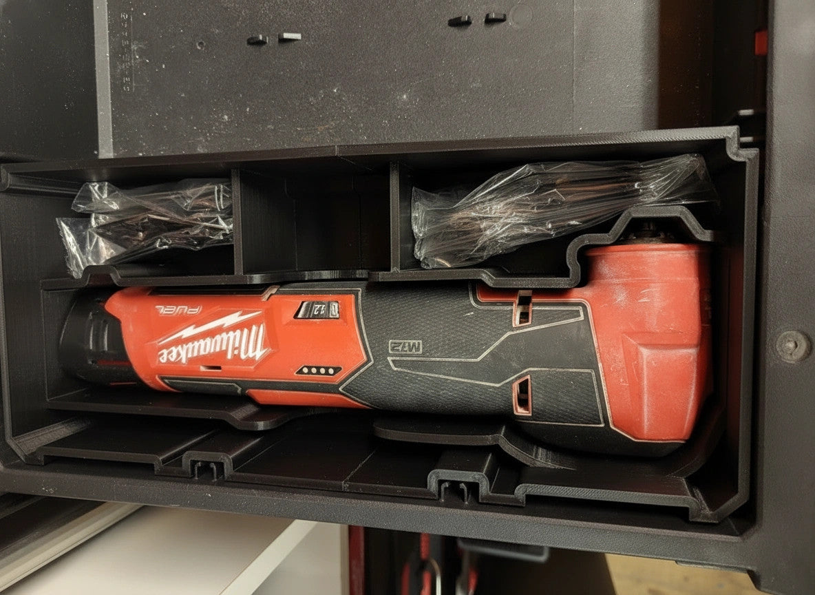 Milwaukee PACKOUT Drawer Insert – M12 Multitool Organizer (Insert Only) MD