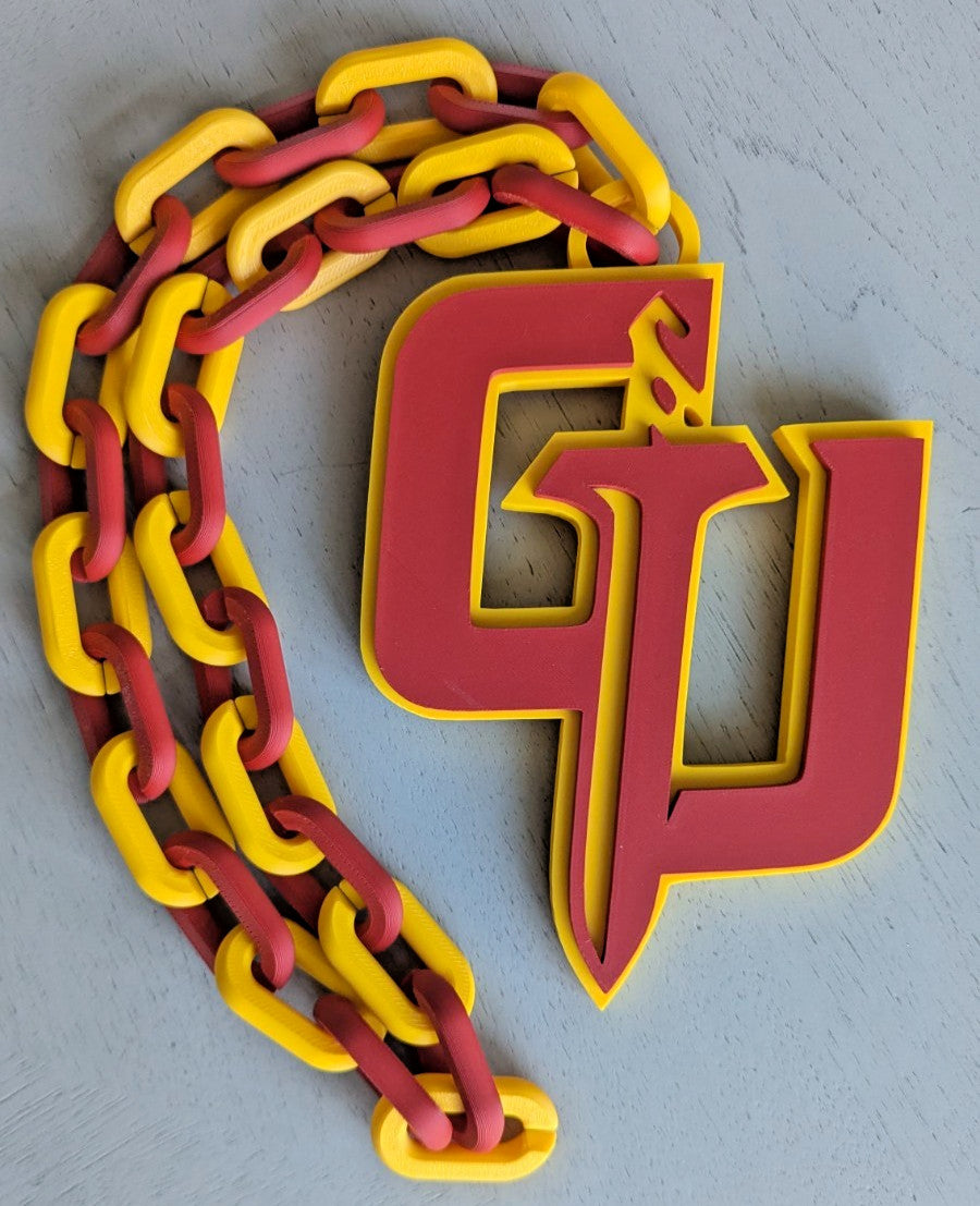 Gannon University Golden Knights Over-Sized Necklace Logo Pendant Hype Chain