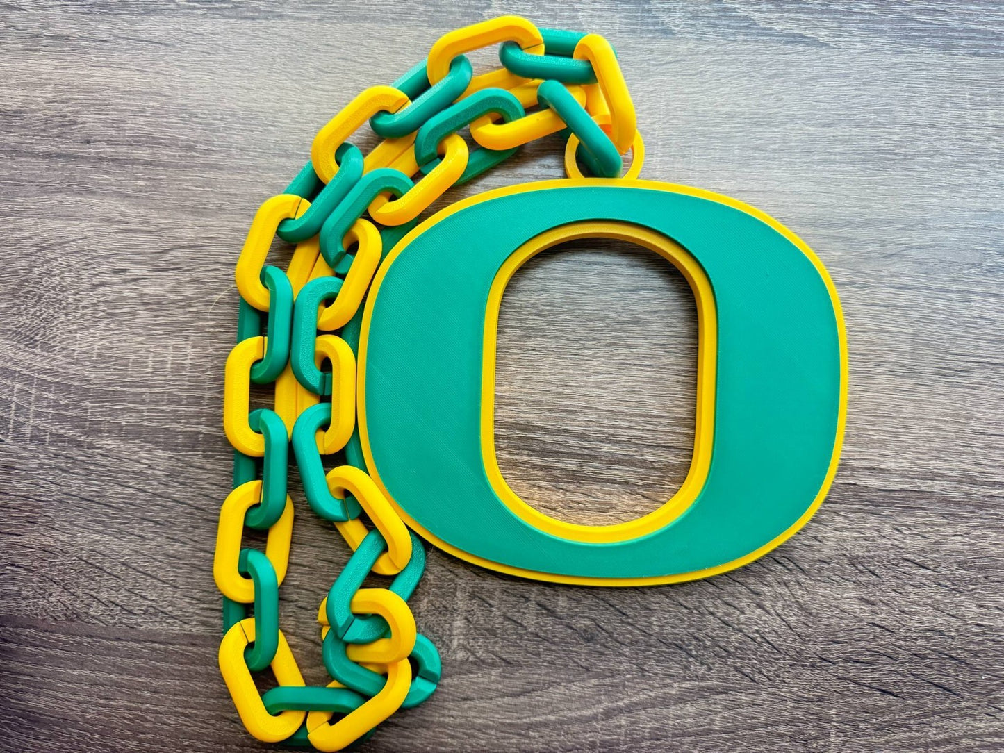Oregon Ducks Oversized Necklace, Hype Chain [Made to Order]