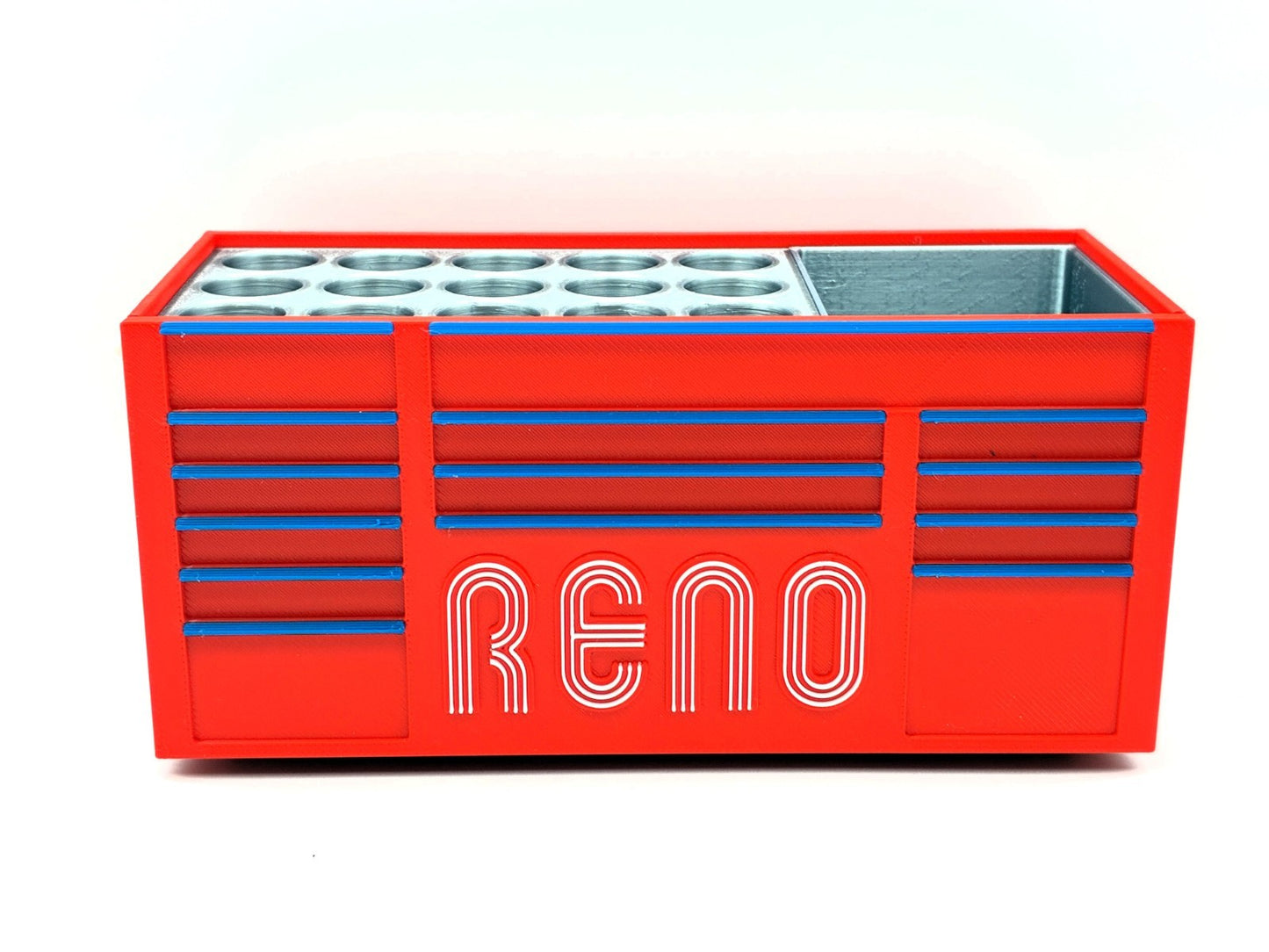 Reno Inspired Mini Toolbox Pen Holder – Desk Organizer Gift