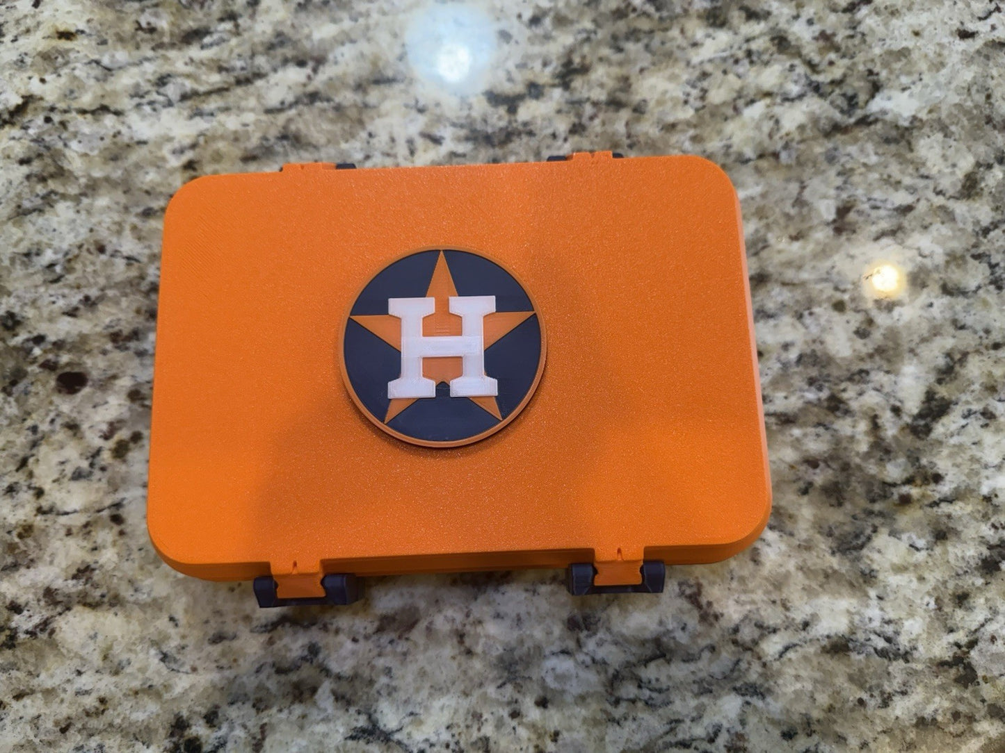 Houston Astros  golf ball box 3d printed Fits 12 golf balls. Balls not included