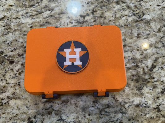 Houston Astros  golf ball box 3d printed Fits 12 golf balls. Balls not included