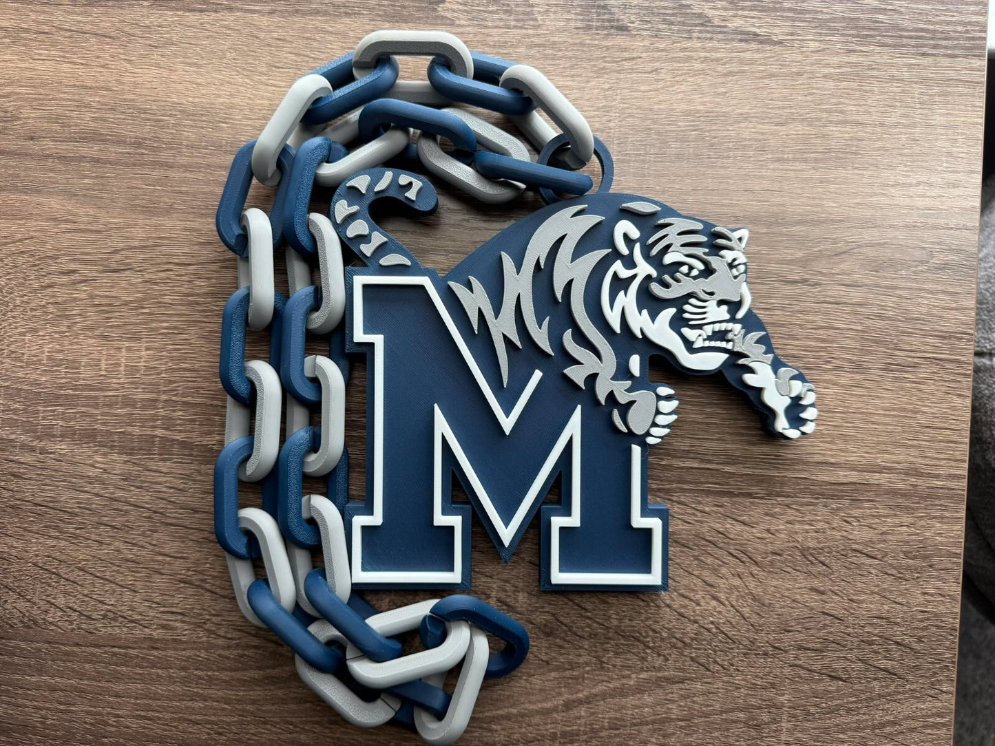 Memphis Tigers Oversized Necklace, Hype Chain [Made To Order]