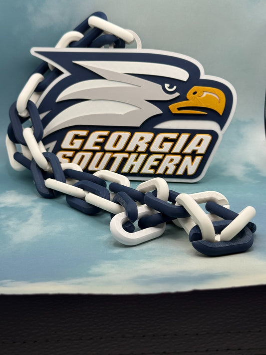 Georgia Southern Eagles Oversized Fan Necklace, Hype Chain