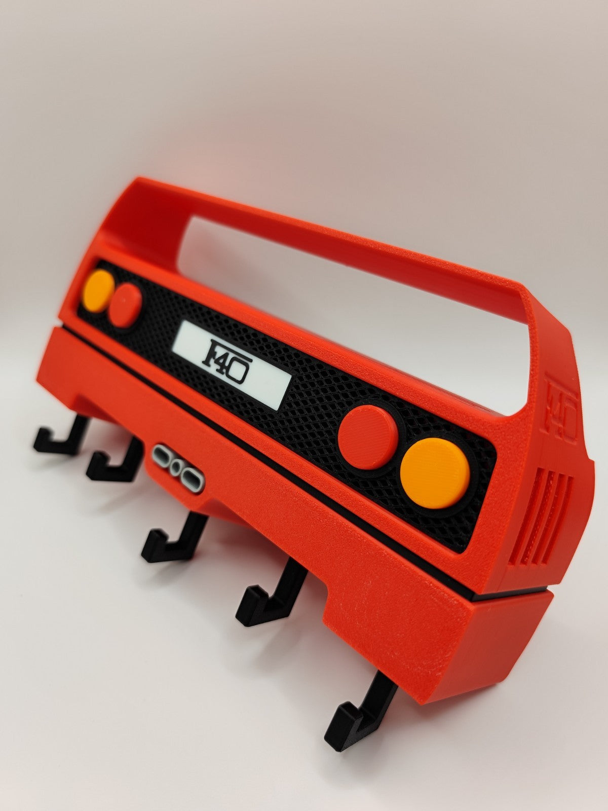 Classic Exotic Car Inspired Key Holder – Red Retro Supercar Wall Mount Organizer
