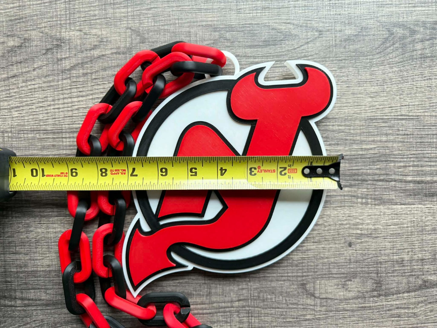 New Jersey Devils Oversized Necklace, Hype Chain [Made To Order]