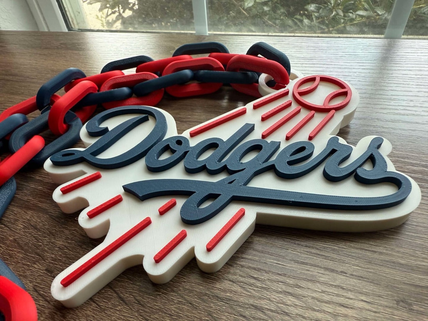 Los Angeles Dodgers 3D Printed Sports Chain, Necklace