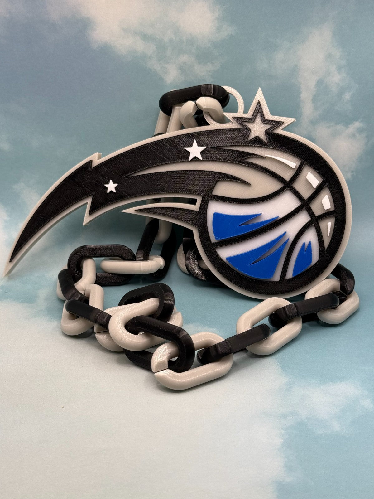 Orlando Magic Oversized Logo Necklace, Pendant Handmade 3D Printed