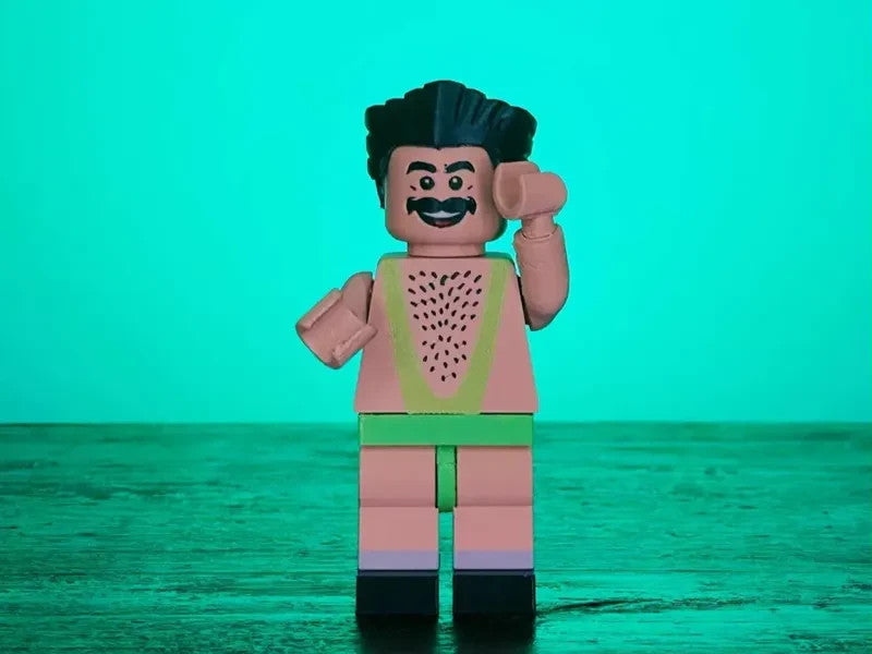 Mankind Brick Figure 8 inches tall 3D Printed Lego Inspired