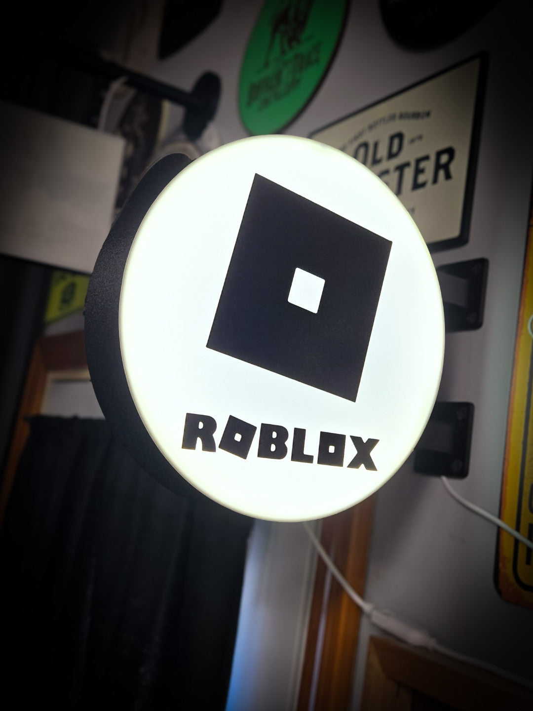 ROBLOX 12 Inch Light Box LED Sign 3D Printed Wall Decor Man Cave Garage