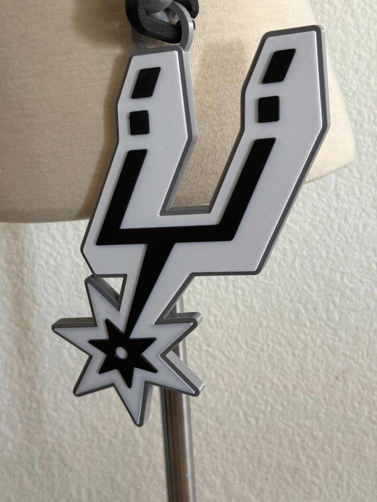 San Antonio Spurs Oversized Necklace, Pendant, Chain