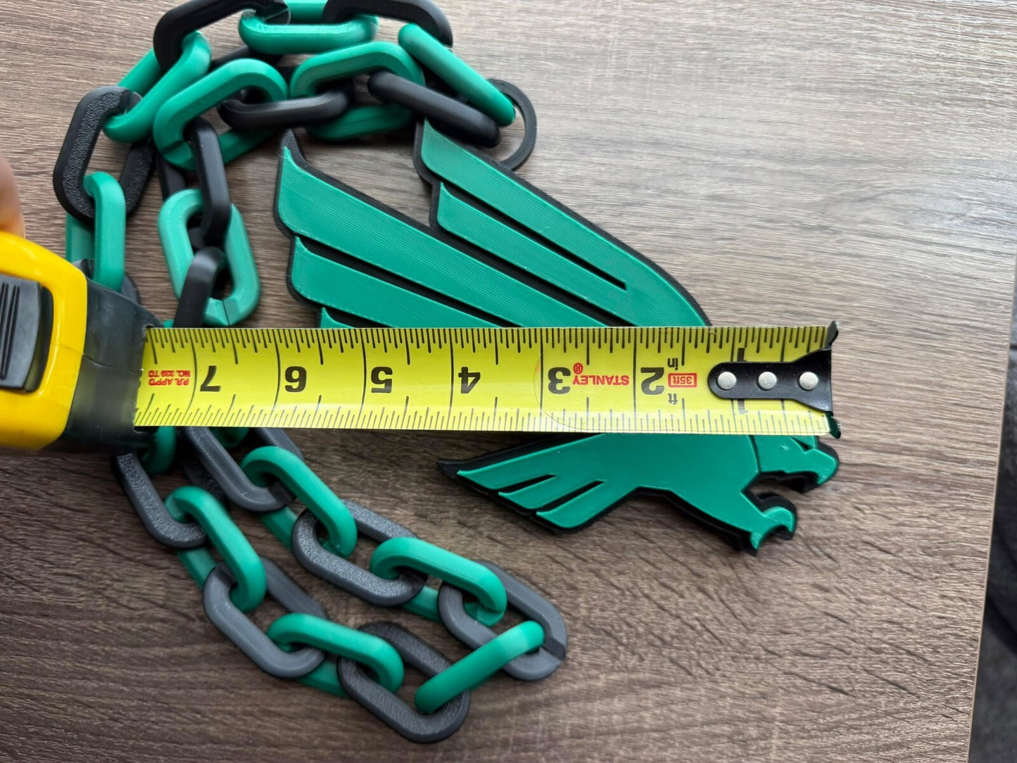 North Texas Mean Green Oversized Necklace, Pendant