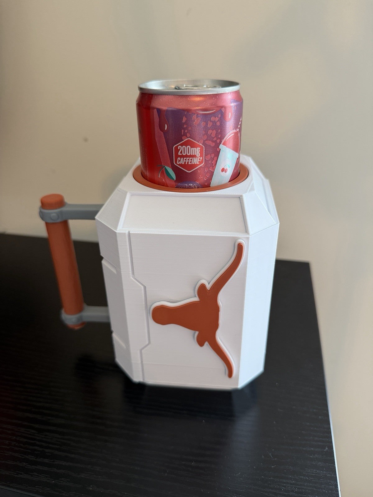 Texas Longhorns Thor Inspired Can Cooler!  24 And 12oz Cans Fit!