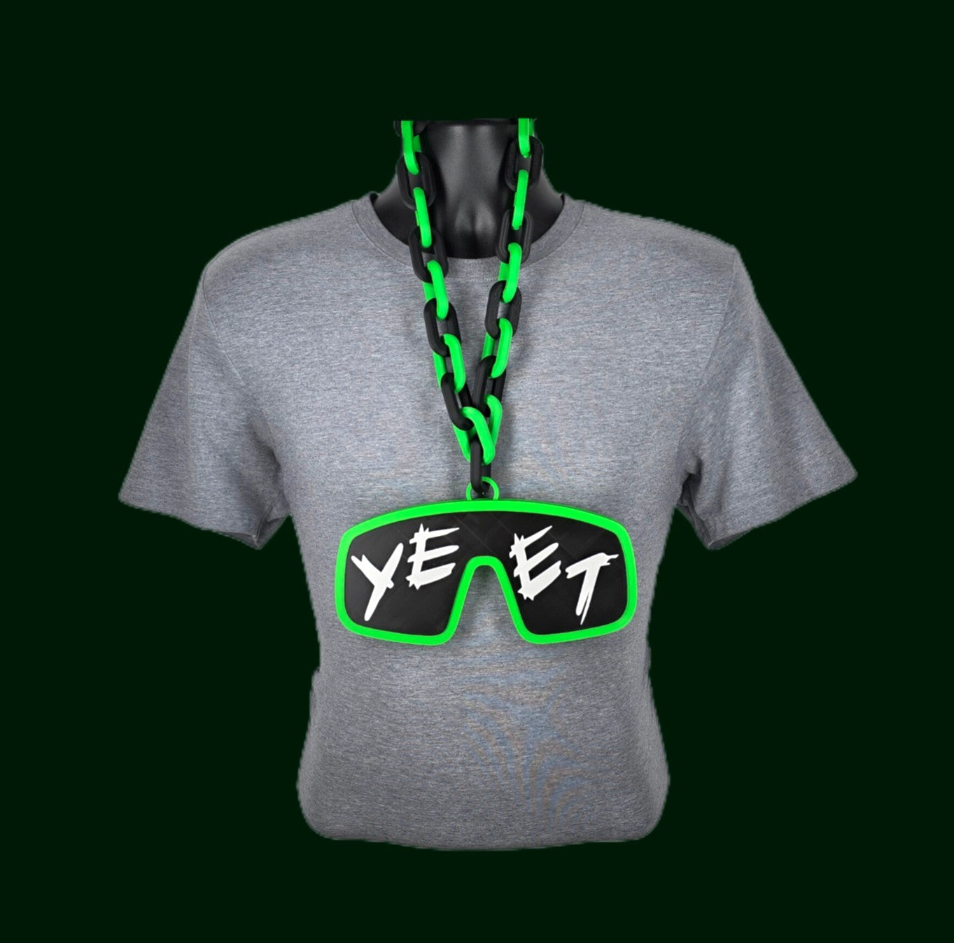 Jey Uso WWE Fan Chain RAW SmackDown Big Oversized Necklace Wrestling Merch Green