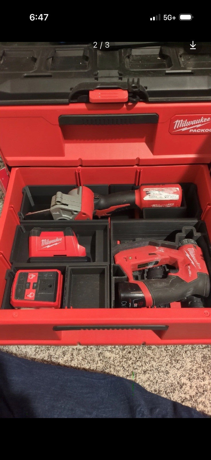 Custom-Fit Organizer Insert for Milwaukee M12 PVC Pipe Shear (2470-20)
