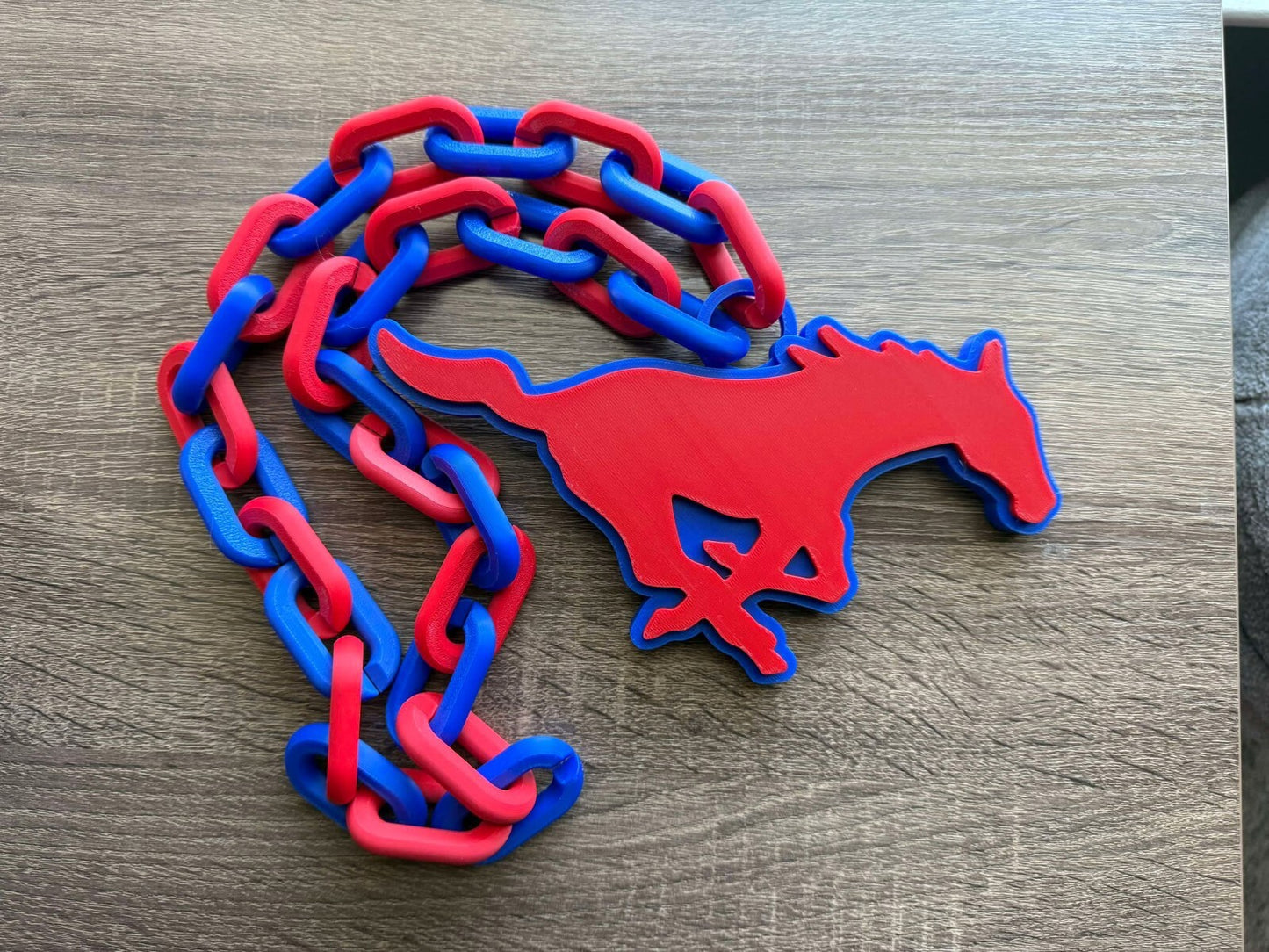 Southern Methodist University SMU Mustangs Oversized Necklace [Made To Order]