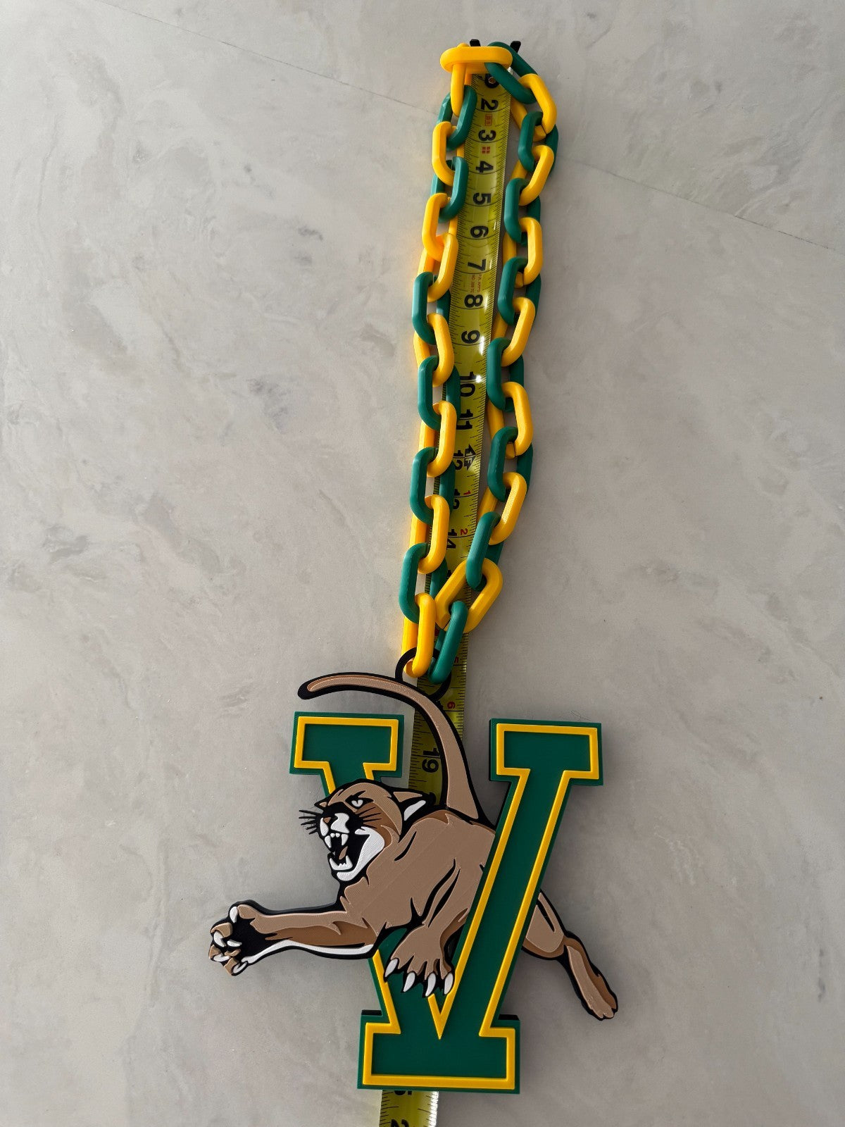Vermont Catamounts Oversized Necklace, Hype Chain Handmade 3D Printed