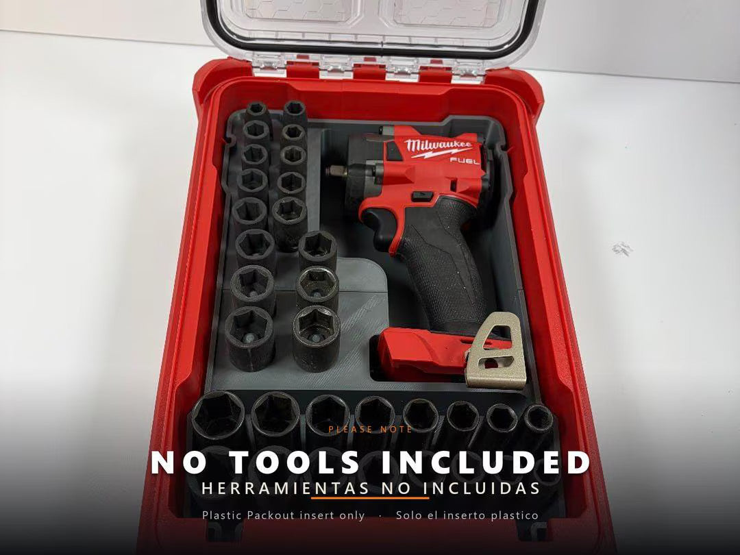 Packout Insert 2953-20 Impact Driver 3D Printed Organizer For M18 Sockets *** On